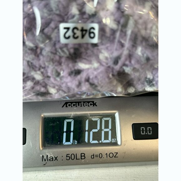 Design Options Women’s Large Sleeveless Fringe Cardigan Purple Boho Chunky - Picture 7 of 7